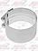 DYNAFLEX EXHAUST CLAMP WIDE STYLE 5'' W/O BRACKET S/S CHROME