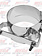 DYNAFLEX EXHAUST CLAMP WIDE  5-1/8'' UNIV FOR FEM STACK RIGHT