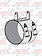 DYNAFLEX STACK CLAMP KW A 7'' WIDE AERO CAB LEFT & RIGHT BKT