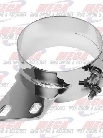STACK CLAMP WIDE PB 5'' W/ ANGLED BKT CHROME SS