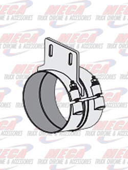 DYNAFLEX EXHAUST CLAMP WIDE 5-1/8'' PB FOR FEM STACK RIGHT
