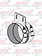 DYNAFLEX EXHAUST CLAMP WIDE 5-1/8'' PB FOR FEM STACK RIGHT