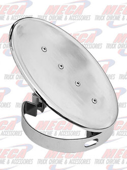 DYNAFLEX 45 DEG RAIN CAP 8'' CHROME FOR MITRE CUT TOPS