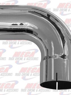 DYNAFLEX ELBOW 90DEG 5'' M/F SHORT RADIUS CHROME