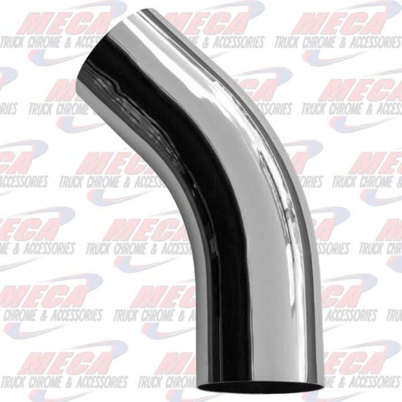 DYNAFLEX ELBOW 45DEG 5'' M/M STANDARD RADIUS CHROME