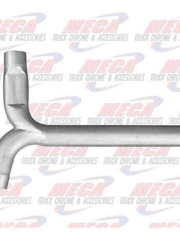 DYNAFLEX EXHAUST Y PIPE 5'' FL M/M/F W/ FLATTENED TIP GALVANIZED