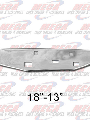 VALLEY CHROME BUMPER KW W900L TAPERED 18''- 13'' STEP TOW FOG