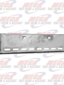 VALLEY CHROME BUMPER KW W900L 20'' W/9 OVAL LGT HLS & TOW HL