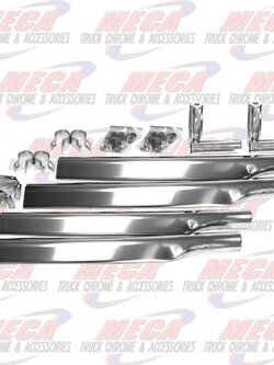SINGLE AXLE FENDER BRACKET KIT 14 Ga Stainless Steel SMOOTH (FOR SINGLE AXLE SET)