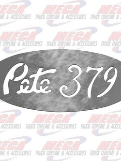 EMBLEM ACCENT CUTOUT PB 379 S/S W/STUDS