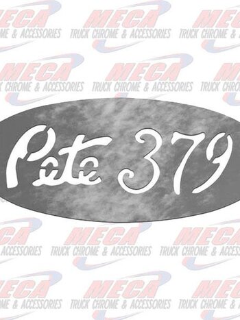EMBLEM ACCENT CUTOUT PB 379 S/S W/STUDS