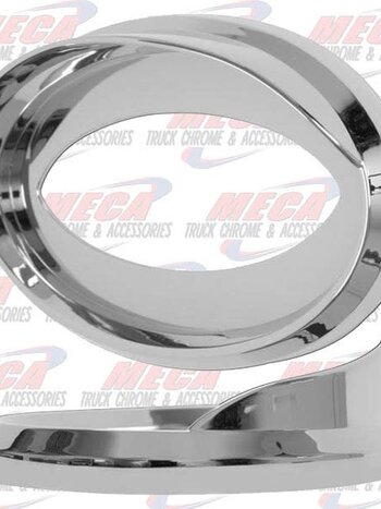 EMBLEM ACCENT PB CHROME OVAL W/ VISOR