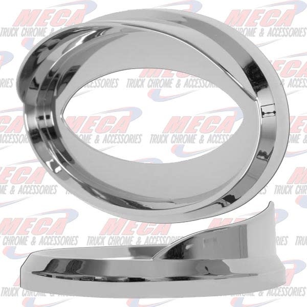 EMBLEM ACCENT PB CHROME OVAL W/ VISOR