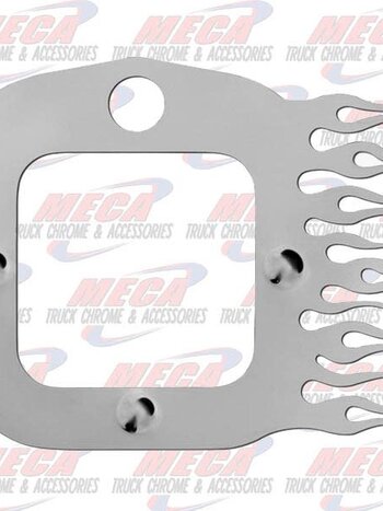 DOOR LATCH COVER FLAME PB -INCLUDES KEY HOLE- PAIR