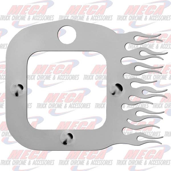 DOOR LATCH COVER FLAME PB -INCLUDES KEY HOLE- PAIR