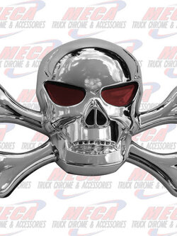 EMBLEM ACCENT SKULL 3D W/ ADHESIVE