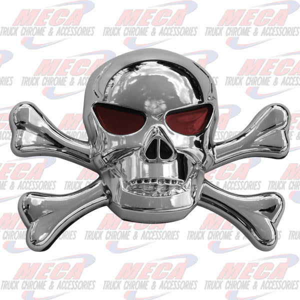 EMBLEM ACCENT SKULL 3D W/ ADHESIVE