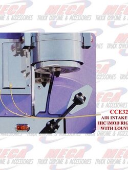 AIR INTAKE SCOOP IHC iMOD RIGHT SIDE W/ LOUVERS 2P