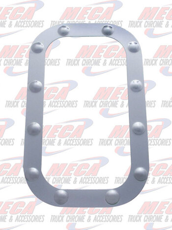 *** Discontinued *** VENT WINDOW TRIM FL W/ DIMPLES SS PAIR