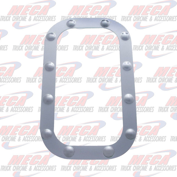 *** Discontinued *** VENT WINDOW TRIM FL W/ DIMPLES SS PAIR