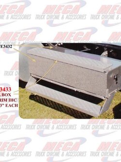 TOOL BOX STEP TRIM IHC 43" X 1.63" EACH