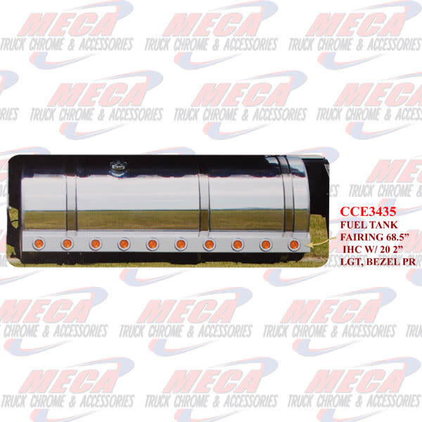 FUEL TANK FAIRING 68.5" IHC W/20-2" LGT, BEZEL PR