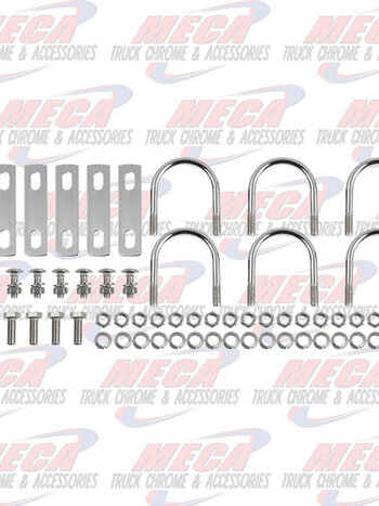 QTR FENDER U BOLT KIT S/S (6 PACK) S.S.