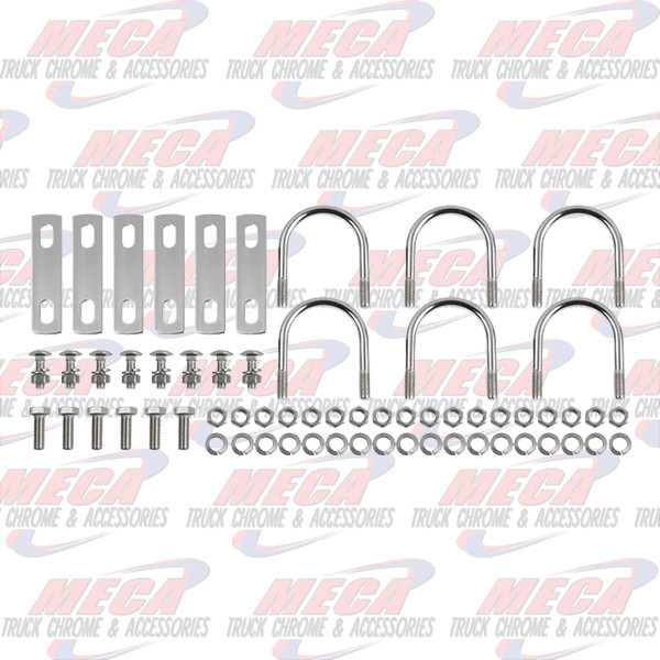 QTR FENDER U BOLT KIT S/S (6 PACK) S.S.