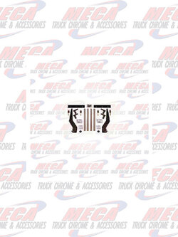 FENDER BRACKET STAINLESS BOLT ON KIT FULL TANDEM B4578BTSA