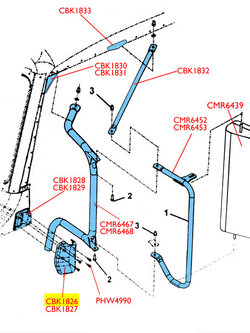 MIRROR BRACKET CHROME ALUMINUM BOTTOM CAP DRIVER SIDE PB 06+