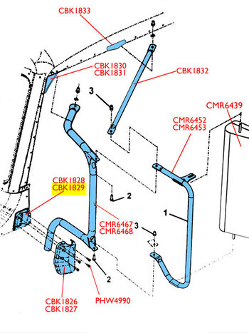 MIRROR BRACKET BOTTOM BASE PASSENGER SIDE PB 06+