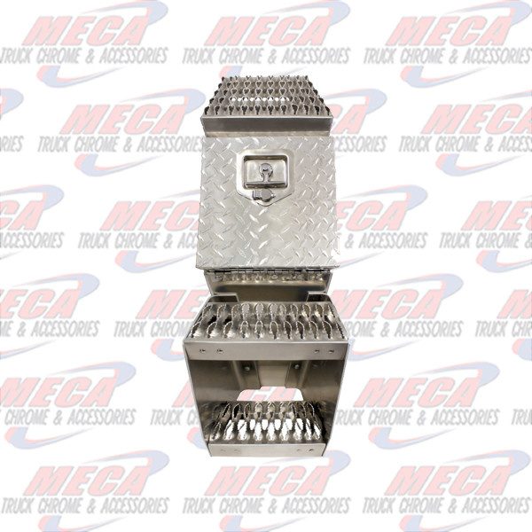 TOOL BOX W/ STEP 12" WIDE UNIVERSAL SADDLE BOX