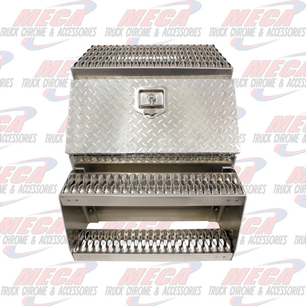 TOOL BOX W/ STEP 24" WIDE UNIVERSAL SADDLE BOX