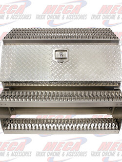 TOOL BOX W/ STEP 36" WIDE UNIVERSAL SADDLE BOX