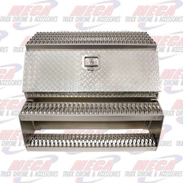 TOOL BOX W/ STEP 36" WIDE UNIVERSAL SADDLE BOX