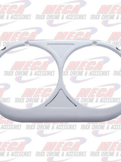 HEADLIGHT BEZEL DUAL RND CHROME EACH