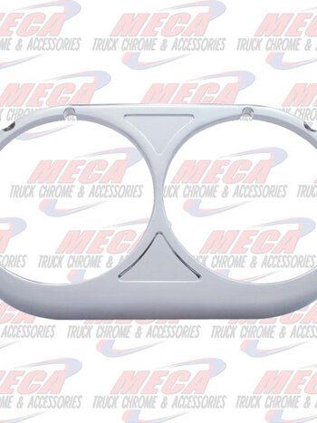 HEADLIGHT BEZEL DUAL RND CHROME EACH