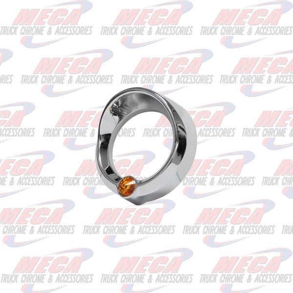 GAUGE BEZEL SMALL FL CENTURY AMBER JEWEL W/ VISOR