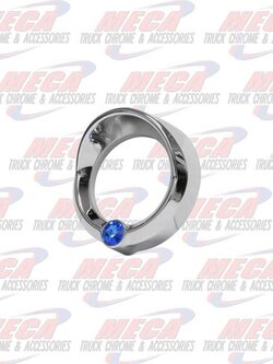 GAUGE BEZEL SMALL FL CENTURY BLUE JEWEL W/ VISOR