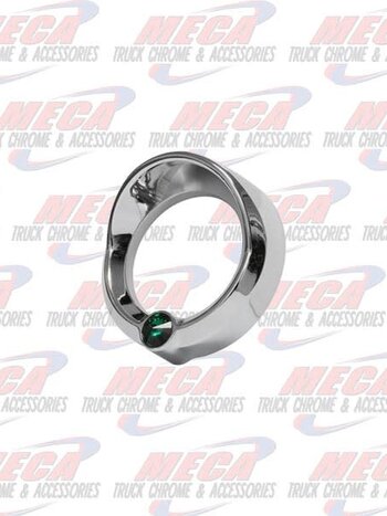 GAUGE BEZEL SMALL FL CENTURY GREEN JEWEL W/ VISOR