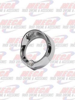 GAUGE BEZEL SMALL FL CENTURY CLEAR JEWEL W/ VISOR