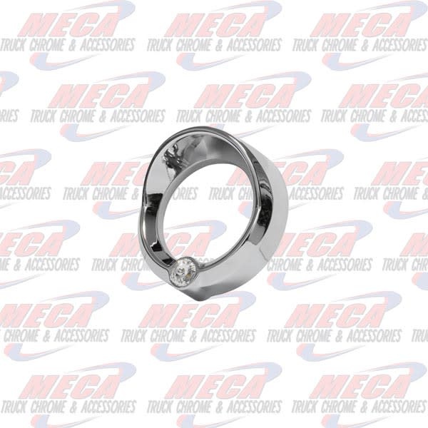 GAUGE BEZEL SMALL FL CENTURY CLEAR JEWEL W/ VISOR