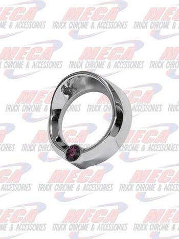 GAUGE BEZEL SMALL FL CENTURY PURPLE JEWEL W/ VISOR