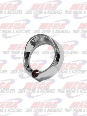 GAUGE BEZEL SMALL FL CENTURY RED JEWEL W/ VISOR
