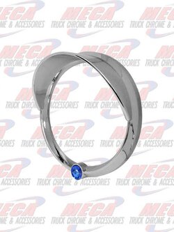 GAUGE BEZEL FL CENTURY SPEED/ TACH W/ BLUE JEWEL
