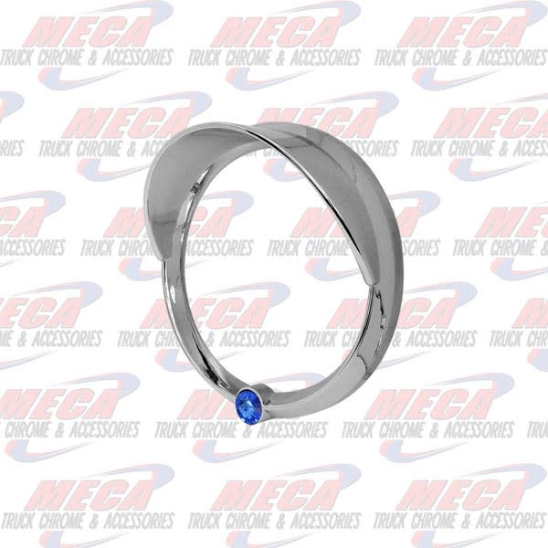 GAUGE BEZEL FL CENTURY SPEED/ TACH W/ BLUE JEWEL