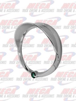 GAUGE BEZEL FL CENTURY SPEED/ TACH W/ GREEN JEWEL