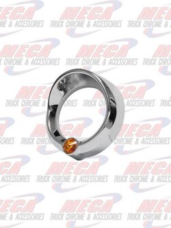 SMALL GAUGE CVR W/ AMBER JEWEL & VISOR