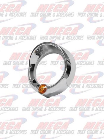 SMALL GAUGE CVR W/ AMBER JEWEL & VISOR