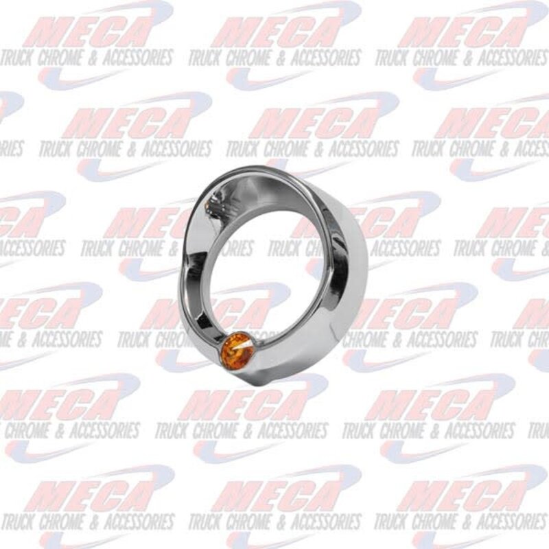 SMALL GAUGE CVR W/ AMBER JEWEL & VISOR